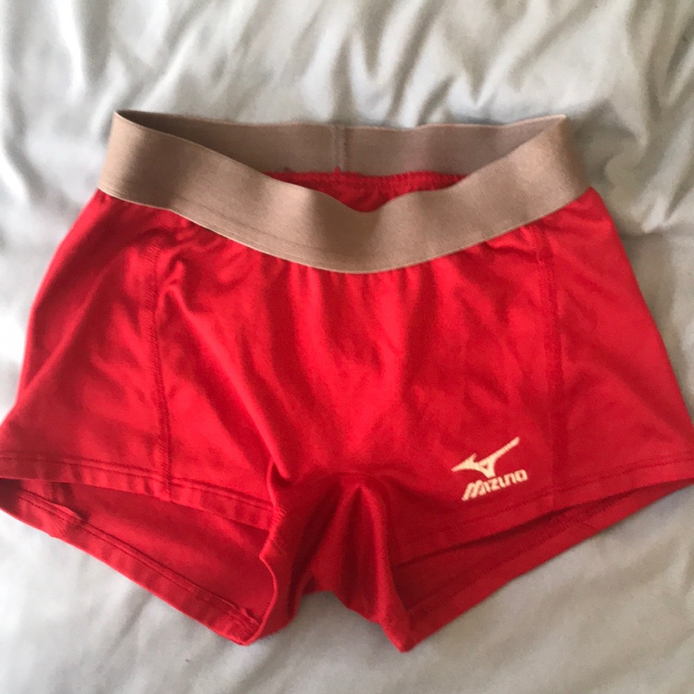 Red mizuno volleyball spandex size zzz